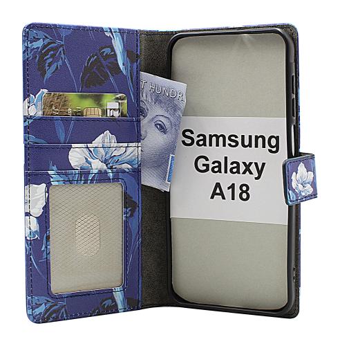 Skimblocker Samsung Galaxy A18 LTE Lommebok Deksel Design
