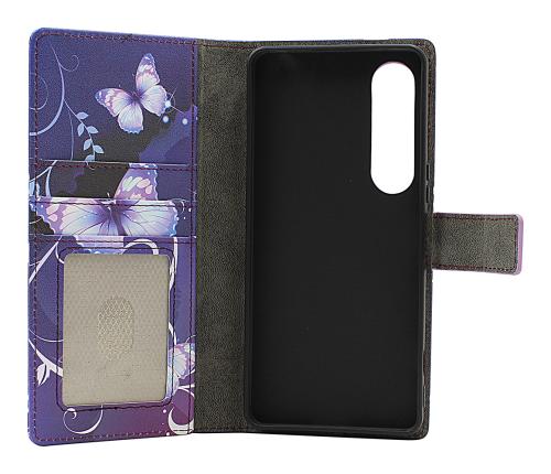 Skimblocker Sony Xperia 1 VII Magnet Lommebok Deksel Design