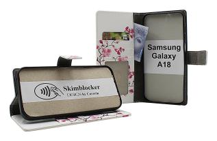Skimblocker Samsung Galaxy A18 LTE Lommebok Deksel Design