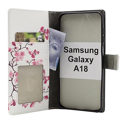 Skimblocker Samsung Galaxy A18 LTE Lommebok Deksel Design