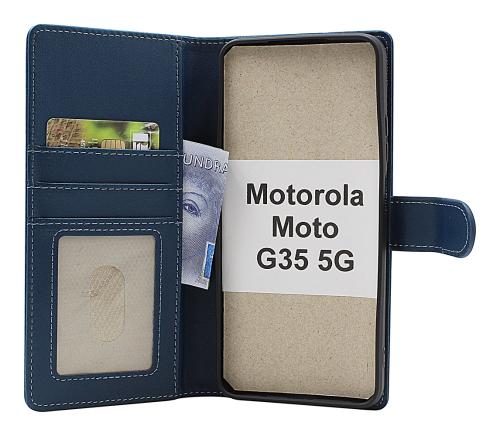 Skimblocker Motorola Moto G35 5G Lommebok Deksel