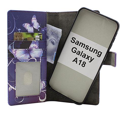 Skimblocker Samsung Galax A18 LTE Magnet Lommebok Deksel Design