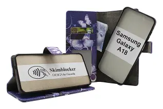 Skimblocker Samsung Galax A18 LTE Magnet Lommebok Deksel Design