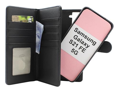 Skimblocker Samsung Galaxy S21 FE 5G XL Magnet Lommebok Deksel