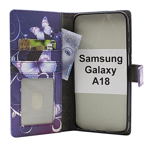 Skimblocker Samsung Galax A18 LTE Magnet Lommebok Deksel Design