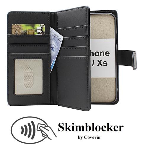 Skimblocker iPhone X/Xs XL Lommebok Deksel