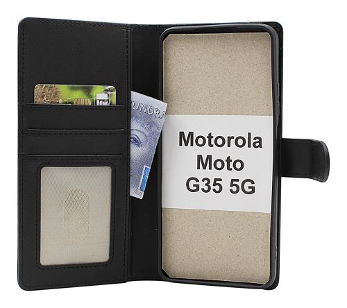 Skimblocker Motorola Moto G35 5G Lommebok Deksel