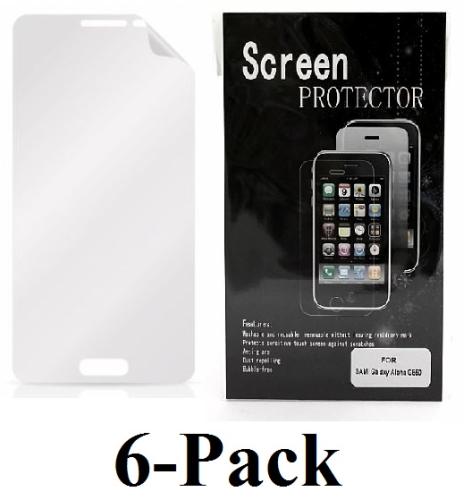 6-pakning Skjermbeskyttelse Samsung Galaxy Alpha (G850F)