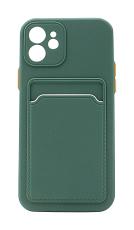 TPU Deksel med kortlomme iPhone 12 (6.1)