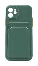 TPU Deksel med kortlomme iPhone 12 (6.1)