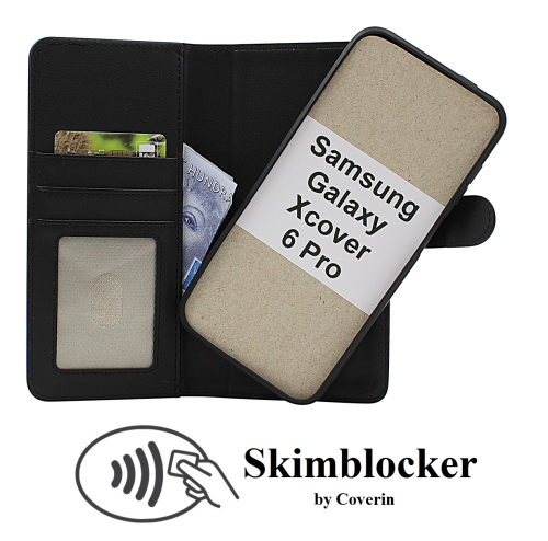 Skimblocker Samsung Galaxy XCover6 Pro 5G Magnet Lommebok Deksel
