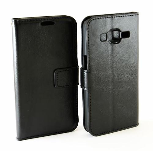 Crazy Horse Wallet Samsung Galaxy Core Prime, Svart