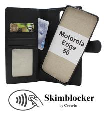 Skimblocker Motorola Edge 50 Magnet Lommebok Deksel