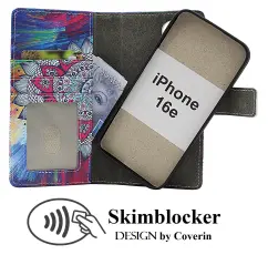 Skimblocker iPhone 16e Magnet Lommebok Deksel Design