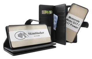 Skimblocker Motorola Moto G17 / G17 Power XL Magnet Lommebok Deksel