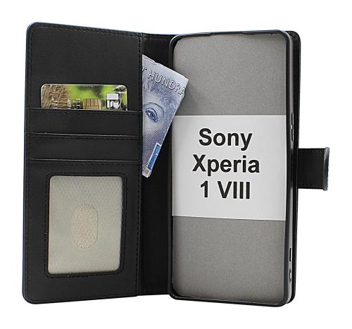 Skimblocker Sony Xperia 1 VIII Magnet Lommebok Deksel