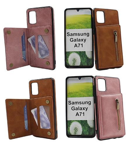 Zipper CardCase deksel Samsung Galaxy A71 (A715F/DS)