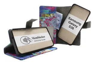 Skimblocker Samsung Galaxy S26 Magnet Lommebok Deksel Design