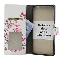 Skimblocker Motorola Moto G15 / G15 Power Lommebok Deksel Design