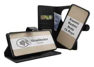 Skimblocker Xiaomi Redmi Note 15 Pro+ Magnet Lommebok Deksel