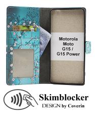 Skimblocker Motorola Moto G15 / G15 Power Lommebok Deksel Design