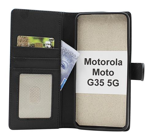 Skimblocker Motorola Moto G35 5G Magnet Lommebok Deksel
