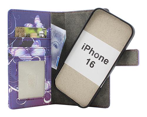 Skimblocker iPhone 16 Magnet Lommebok Deksel Design