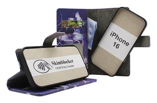 Skimblocker iPhone 16 Magnet Lommebok Deksel Design