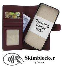 Skimblocker Samsung Galaxy S24+ / S25+ 5G Magnet Lommebok Deksel