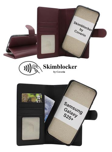 Skimblocker Samsung Galaxy S24+ / S25+ 5G Magnet Lommebok Deksel