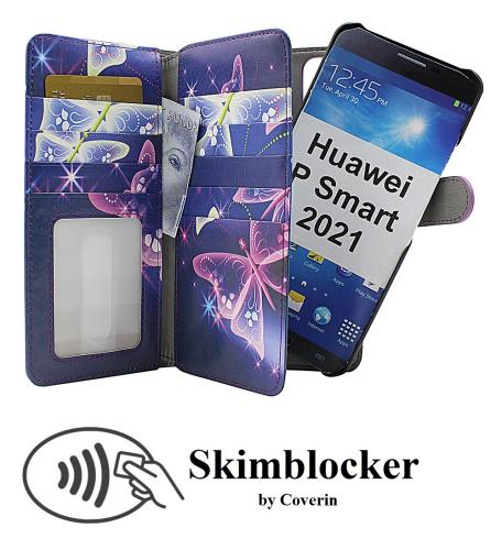 Skimblocker XL Magnet Designwallet Huawei P Smart 2021