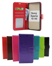 Crazy Horse Sony Xperia 10 VII Lommebok Deksel