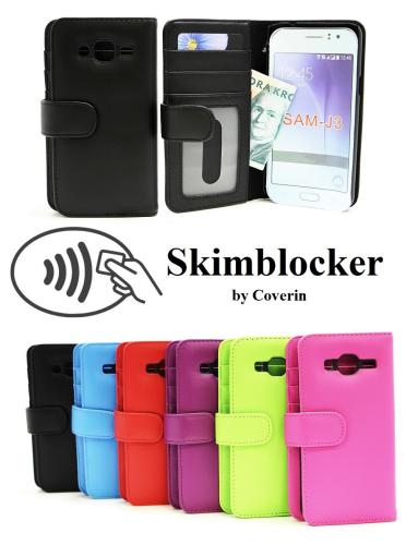 Skimblocker Lommebok-etui Samsung Galaxy J3 2016 (J320F)