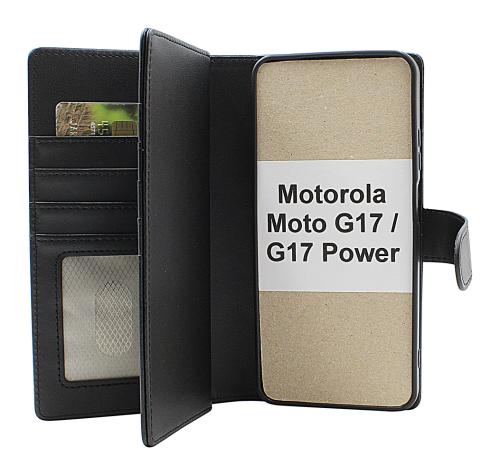 Skimblocker Motorola Moto G17 / G17 Power XL Lommebok Deksel