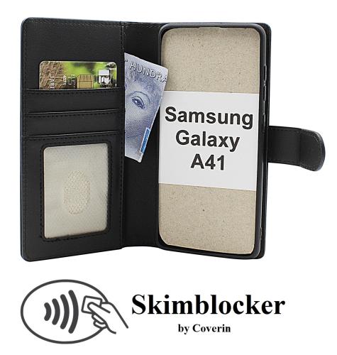 Skimblocker Samsung Galaxy A41 Magnet Lommebok Deksel