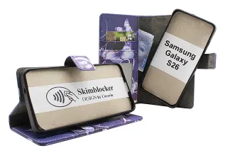 Skimblocker Samsung Galaxy S26 Magnet Lommebok Deksel Design