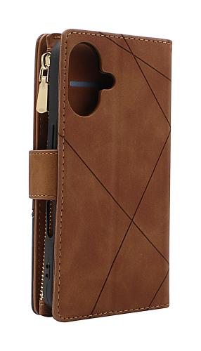 XL iPhone 16 Luksus Lommebok Deksel