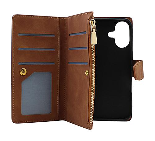 XL iPhone 16 Luksus Lommebok Deksel