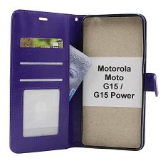 Crazy Horse Motorola Moto G15 / G15 PowerLommebok Deksel