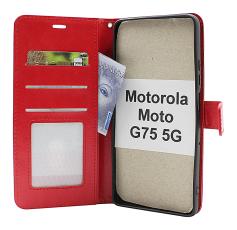 Crazy Horse Motorola Moto G75 5G Lommebok Deksel