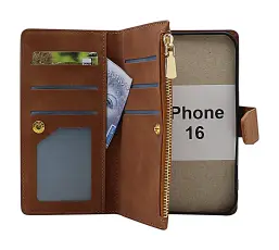 XL iPhone 16 Luksus Lommebok Deksel
