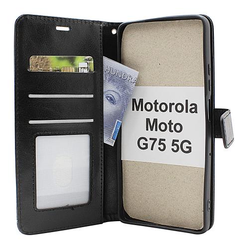 Crazy Horse Motorola Moto G75 5G Lommebok Deksel