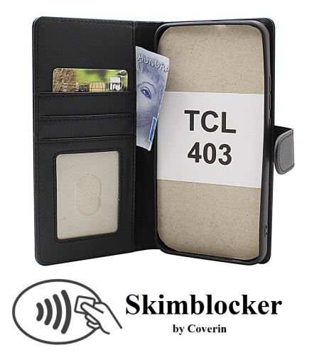 Skimblocker TCL 403 Lommebok Deksel