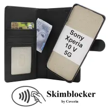 Skimblocker Sony Xperia 10 V 5G Magnet Lommebok Deksel