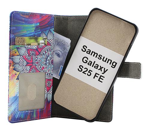 Skimblocker Samsung Galaxy S25 FE Magnet Lommebok Deksel Design