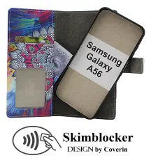 Skimblocker Samsung Galaxy A56 Magnet Lommebok Deksel Design