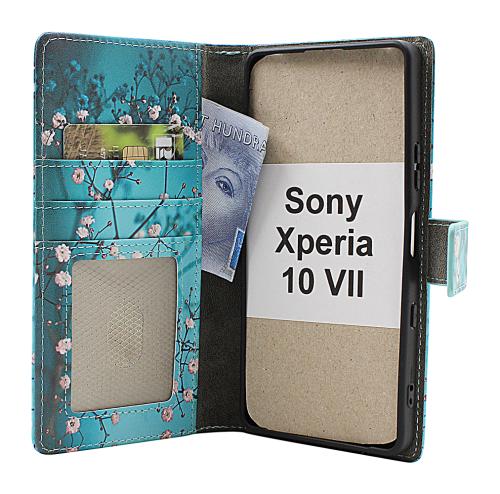 Skimblocker Sony Xperia 10 VII Lommebok Deksel Design