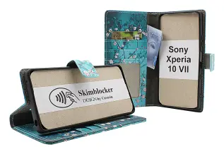 Skimblocker Sony Xperia 10 VII Lommebok Deksel Design
