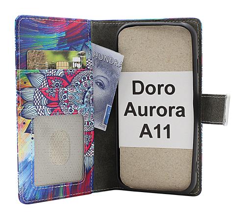 Skimblocker Doro Aurora A11 Magnet Lommebok Deksel Design