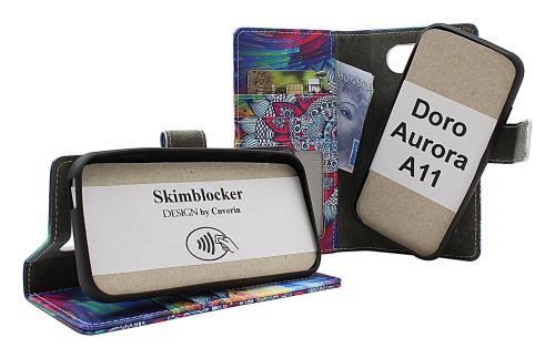 Skimblocker Doro Aurora A11 Magnet Lommebok Deksel Design